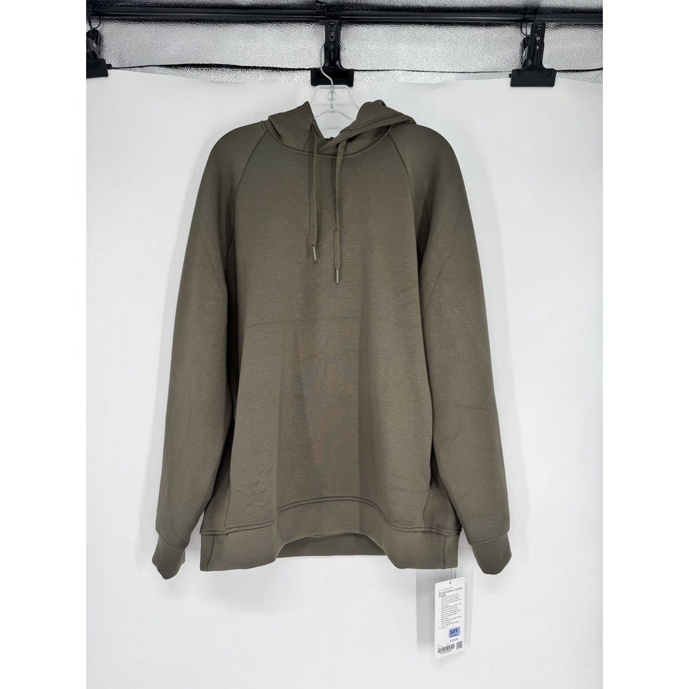 Lululemon Smooth Spacer Pullover Hoodie Mens Large Moss Olive Green Sweatshirt